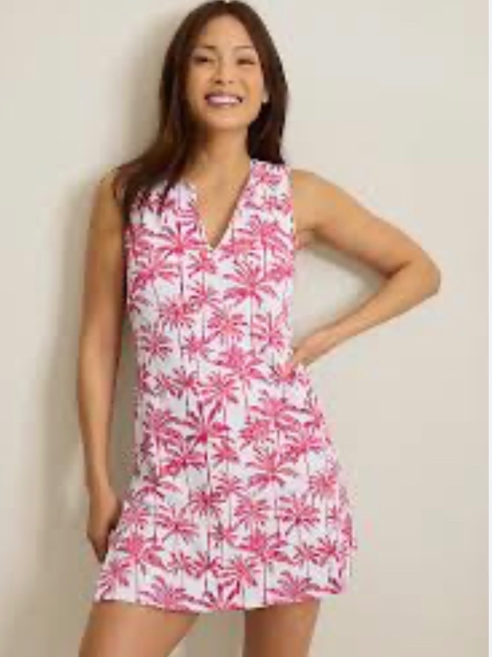 Tommy Bahama Island Cays Pointelle Split-Neck Beach Romper